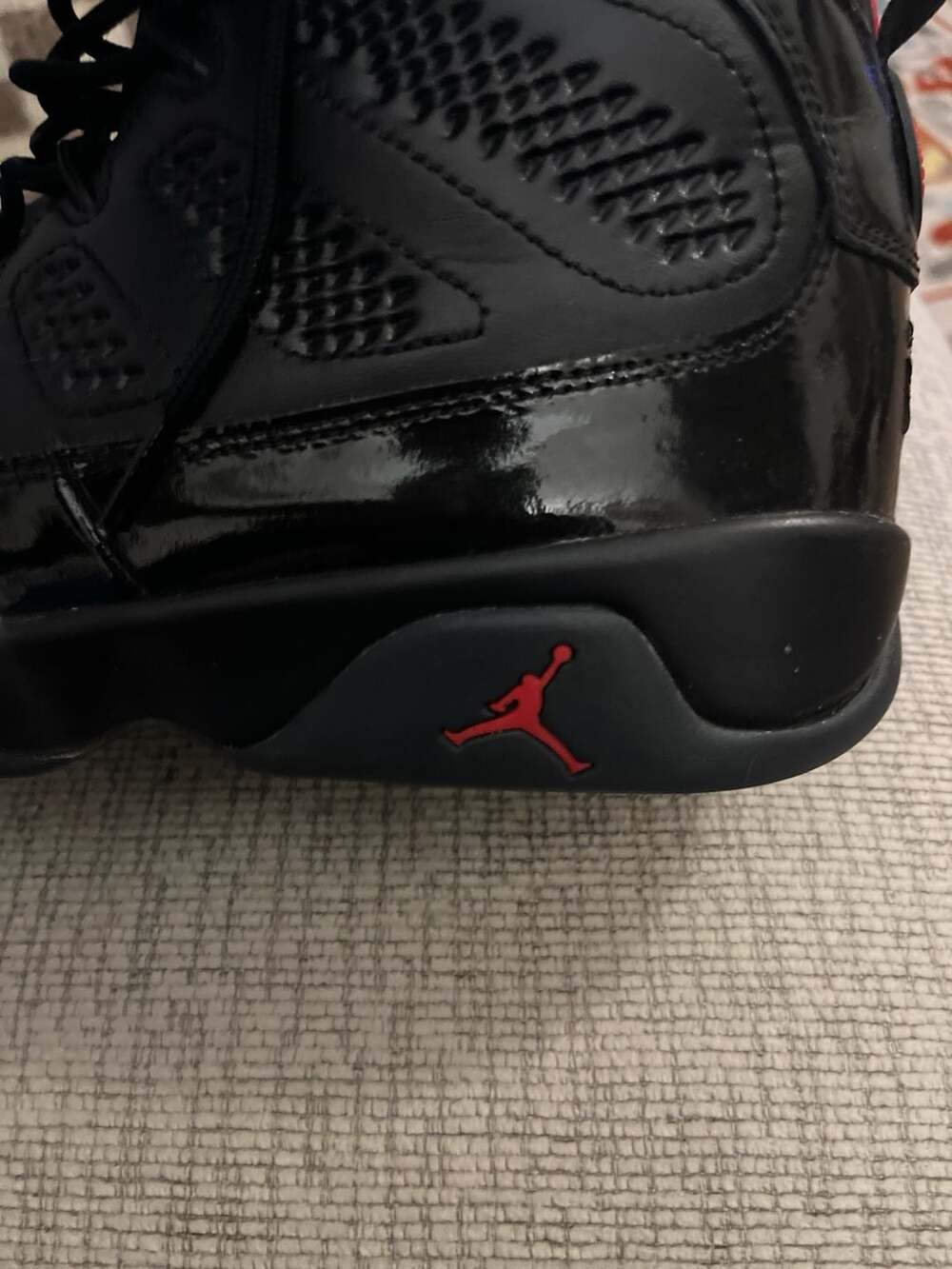 Jordan 9 Retro Bred Black University Red Size 9 - Picture 9 of 9
